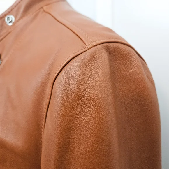 Coach Uptown Racer Leather Jacket - Picture 11 of 13